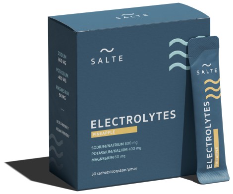 Pienoiskuva SALTE Elektrolyytit , Ananas, 30 kpl annospusseja