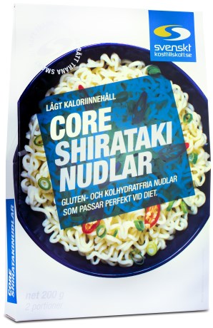 Core Shirataki Nuudelit - Svenskt Kosttillskott