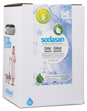 Pienoiskuva Sodasan Pyykinpesuaine, Bag in box 5 L, Sensitive
