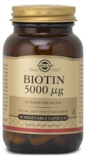 Pienoiskuva Solgar Biotiini 5000 ug, 50 kaps.