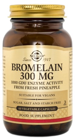 Solgar Bromelaiini 300 mg, Terveys & Hyvinvointi - Solgar