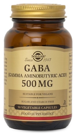 Pienoiskuva Solgar GABA 500 mg, 50 kaps.