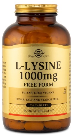 Solgar L-Lysiini 1000 mg, Terveys ja Hyvinvointi - Solgar