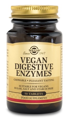 Solgar Vegan Digestive Enzymes, Terveys & Hyvinvointi - Solgar