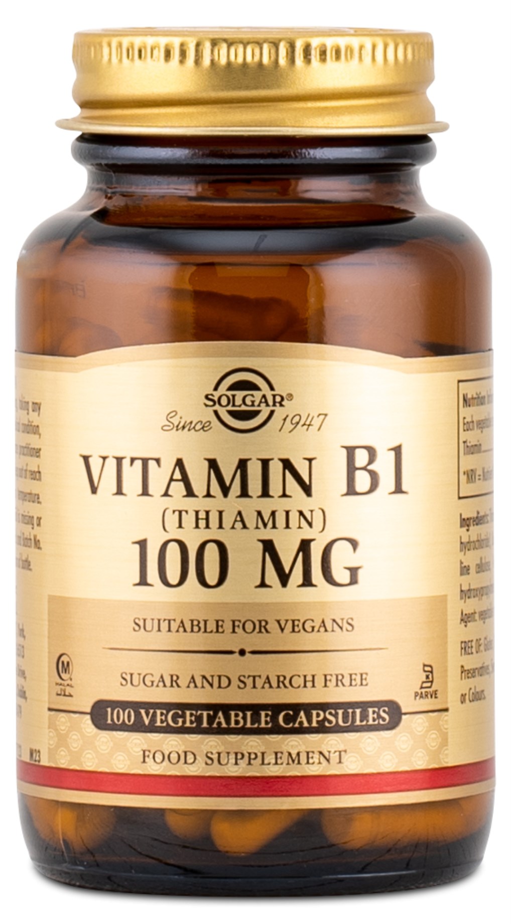 Osta Solgar B1-vitamiini 100 mg - Healthwell.fi
