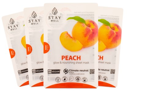 Pienoiskuva StayWell Vegaaninen Kasvonaamio, 4-pakkaus, Persikka