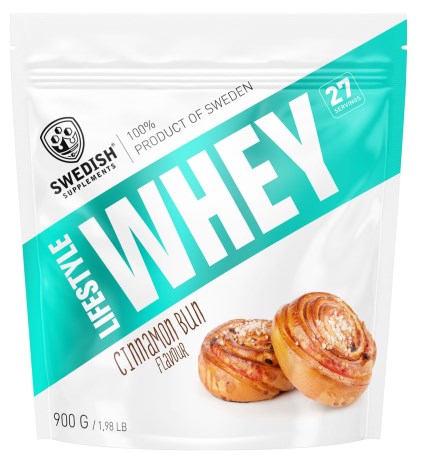 Pienoiskuva Swedish Supplements Lifestyle Whey, 900 g, Cinnamon Bun