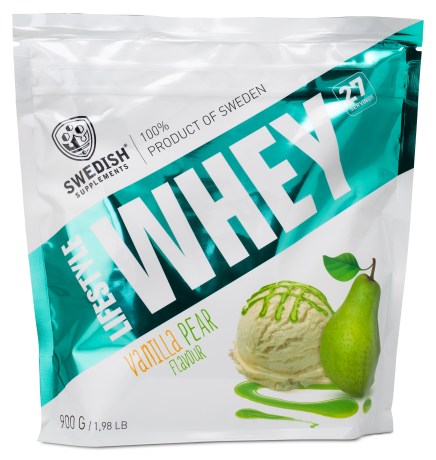 Pienoiskuva Swedish Supplements Lifestyle Whey, 900 g, Vanilla Pear