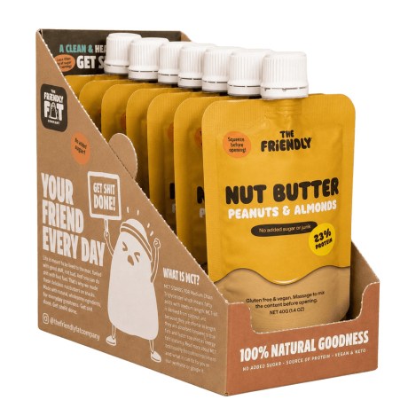 Pienoiskuva The Friendly Fat Company Fat-Pack Nutbutter, P�hkin� & Manteli, 12 kpl