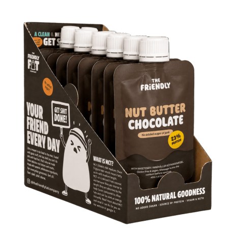 Pienoiskuva The Friendly Fat Company Fat-Pack Nutbutter, Chocolate, 12 kpl