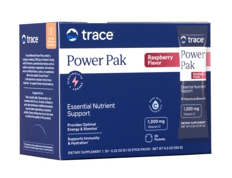 Pienoiskuva Trace Minerals Electrolyte Stamina Power Pak, Vadelma, 30-pack