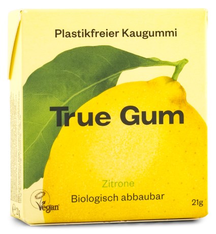 Pienoiskuva True Gum Purukumit, 1 kpl, Sitruuna