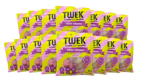 Pienoiskuva Tweek Gummies Vegan, 15-pack, Very Vegan