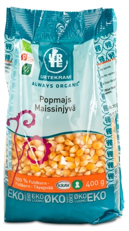 Urtekram Popcorn Luomu, Elintarvikkeet - Urtekram