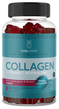 Pienoiskuva VitaYummy Collagen, Kirsikka, 60 Gummies