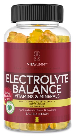 Pienoiskuva VitaYummy Electrolyte Balance, Salted Lemon, 60 Gummies