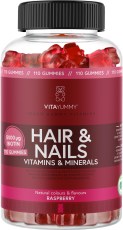 Pienoiskuva VitaYummy Hair & Nails, Vadelma, 110 Gummies