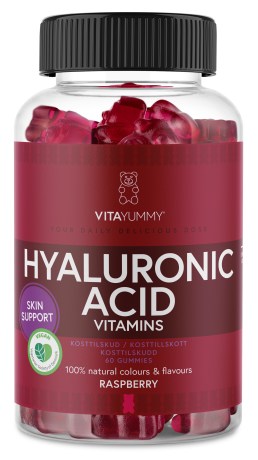 Pienoiskuva VitaYummy Hyaluronic Acid, Vadelma, 60 Gummies