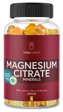 Pienoiskuva VitaYummy Magnesium Citrate, Lemon, 60 Gummies