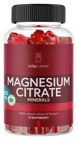 Pienoiskuva VitaYummy Magnesium Citrate, Mansikka, 60 Gummies