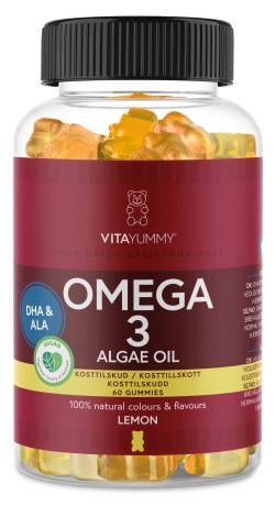 Pienoiskuva VitaYummy Omega 3, Sitruuna, 60 Gummies