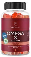 Pienoiskuva VitaYummy Omega 3, Persikka, 60 Gummies