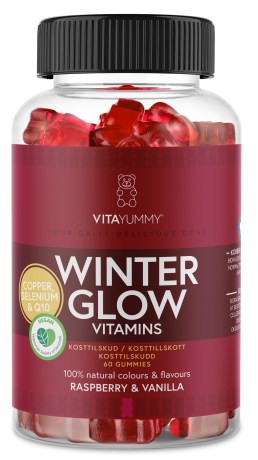 Pienoiskuva VitaYummy Winter Glow, Vadelma-Vanilja, 60 Gummies