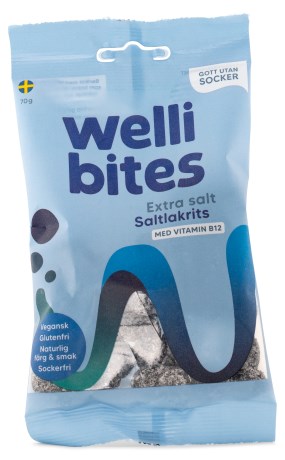 Wellibites Suolalakritsi - Vegaaninen, Elintarvikkeet - Wellibites