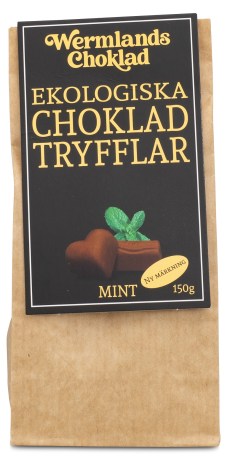 Pienoiskuva WermlandsChoklads Tryffelit, Vegaaninen, Minttu, 150 g