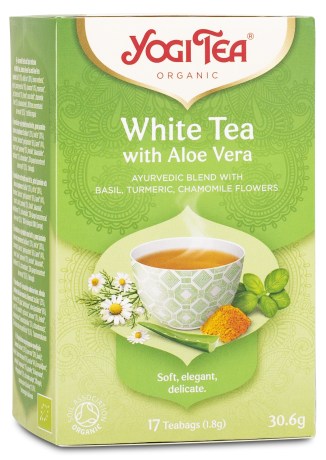 Yogi Tea White Tea With Aloe Vera, Elintarvikkeet - Yogi