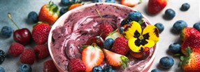 Kuohkea smoothie bowl kahdelle