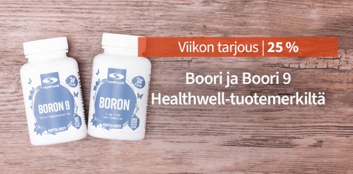 Viikon tarjous! Healthwell Boori ja Boori 9 25 %