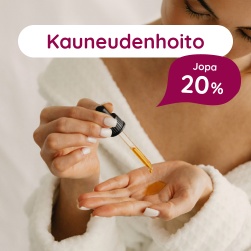 Kauneudenhoito jopa 20 %