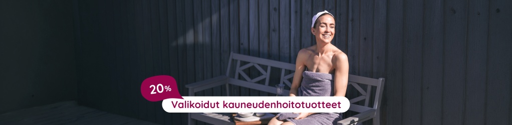 Valikoidut kauneudenhoitotuotteet 20 %