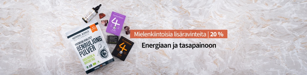 Laadukkaat lisravinteet 20%