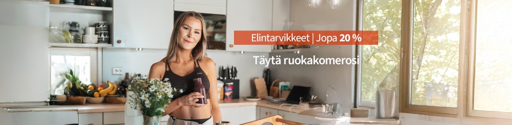 Terveellisi elintarvikkeita jopa 20 %