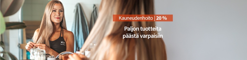 Kauneudenhoitotuotteita jopa 20 %