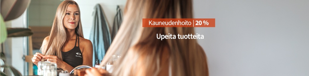 20 % valikoiduista kauneudenhoitotuotteista