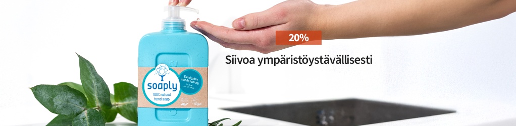 Tuotteita luontoystvlliseen siivoukseen jopa 20 %