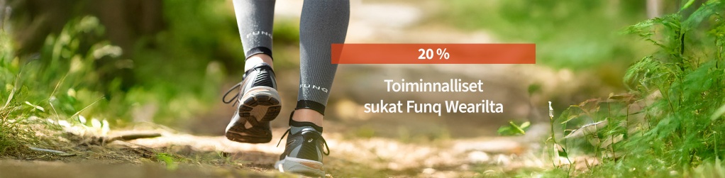 20 % koko Funq Wearin valikoimasta