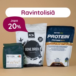 Ravintolisi� jopa 20 %