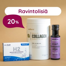 Ravintolisi� 20 %