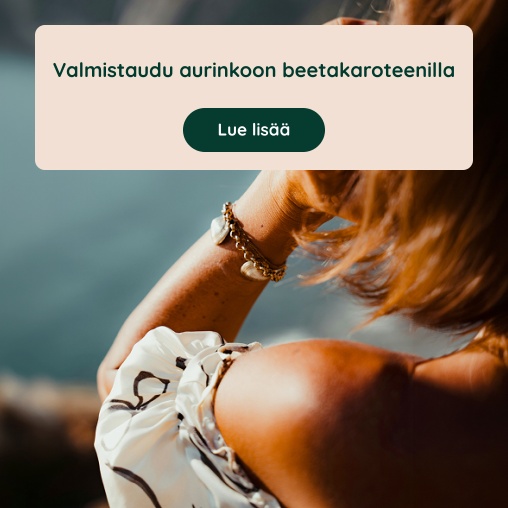 Artikkeli: Valmistaudu aurinkoon beetakaroteenilla