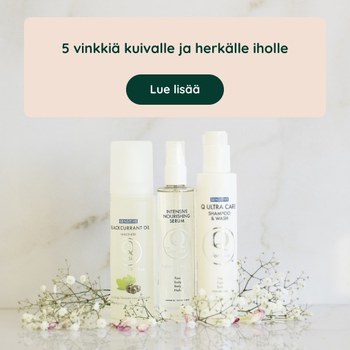 Artikkeli: 5 vinkki� kuivalle ja herk�lle iholle