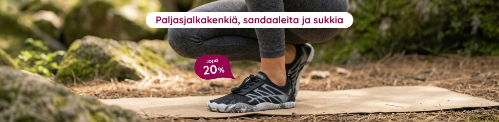 Paljasjalkakenki�, sandaaleita ja sukkia jopa 20%