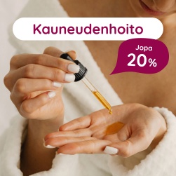 Kauneudenhoito jopa 20 %