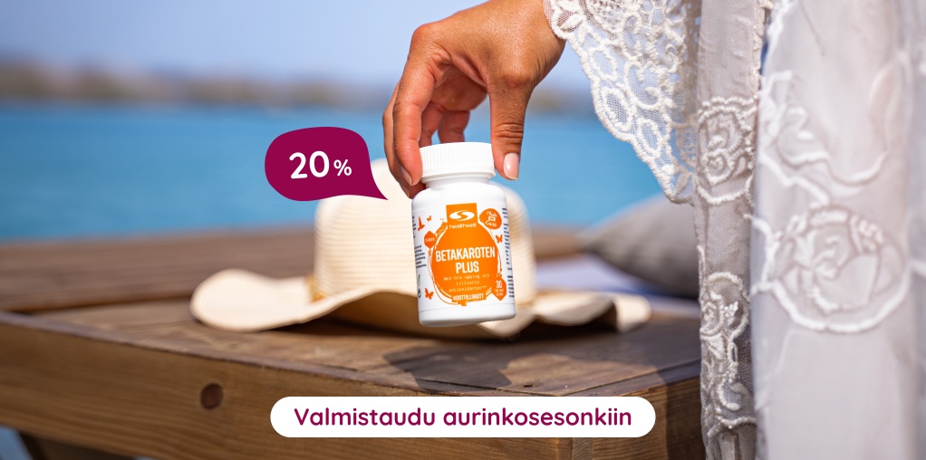 Valmistaudu aurinkosesonkiin 20 %