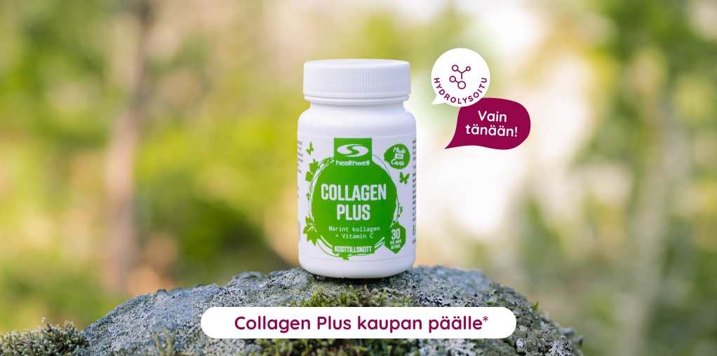 Vain t�n��n! Collagen Plus kaupan p��lle*