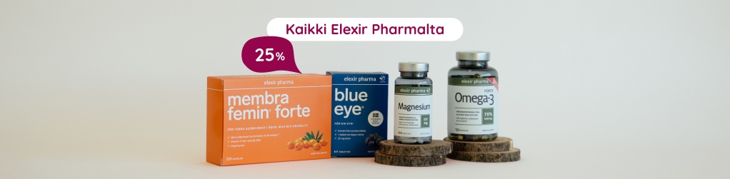 Kaikki Elexir Pharman tuotteet 25 %