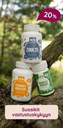 Suosikit vastustuskykyyn 20 %